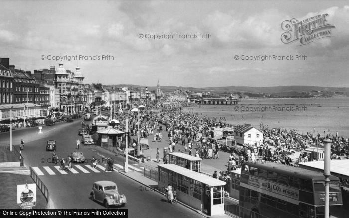 Photo of Weymouth, The Promenade c.1955