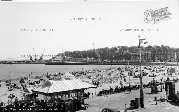 Photo of Weymouth, The Promenade c.1955