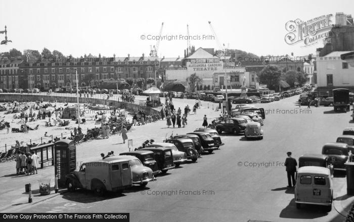 Photo of Weymouth, The Promenade c.1955
