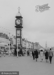 The Promenade, Jubilee Clock Tower c.1965, Weymouth
