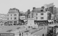 The Promenade, King George III Statue c.1955, Weymouth