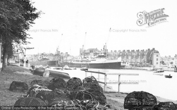 Photo of Weymouth, The Quayside c.1955