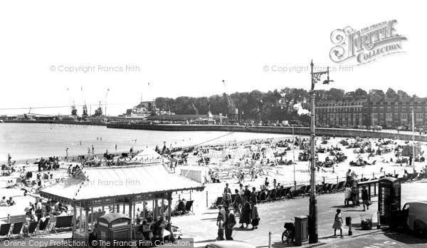 Photo of Weymouth, The Sands c.1955