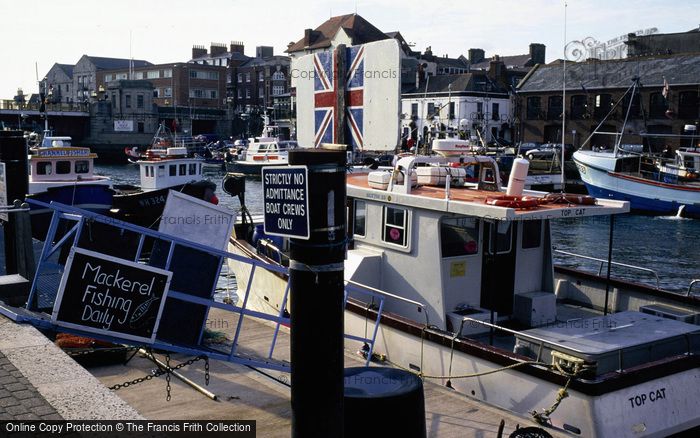 Photo of Weymouth, Trinity Road, Mackerel Fishing Sign 1998
