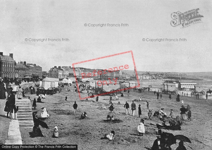 Photo of Weymouth, View Of The Town And The Beach c.1895