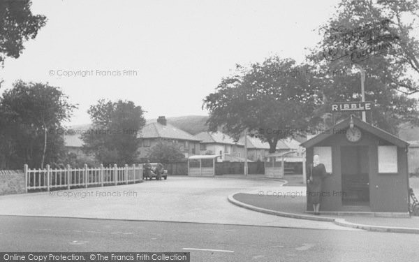 Photo of Whalley, The Ribble Bus Station c.1955