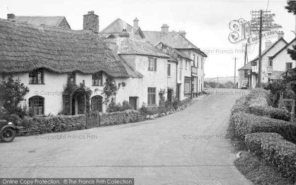 Photo of Wheddon Cross, The Village c.1950
