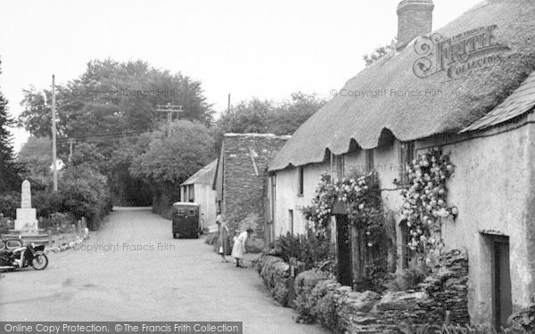 Photo of Wheddon Cross, The Village c.1955