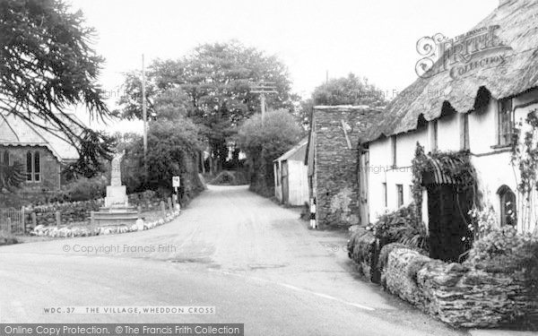 Photo of Wheddon Cross, The Village c.1965