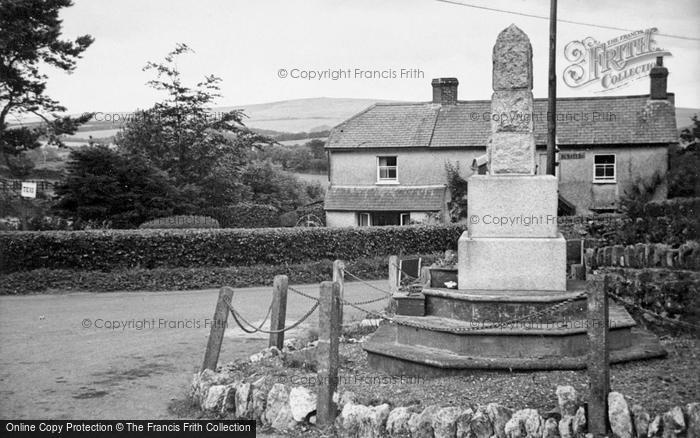 Photo of Wheddon Cross, War Memorial And Dunkery Beacon c.1950