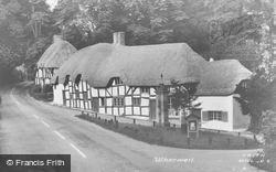 Old Cottages And Memorial c.1960, Wherwell