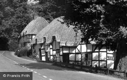 Thatched Cottages c.1955, Wherwell