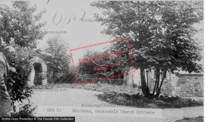 Photo of Whickham, Dockendale Church Entrance c.1955