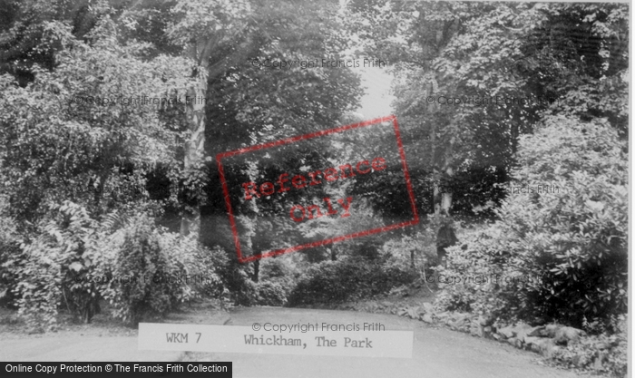 Photo of Whickham, The Park c.1955
