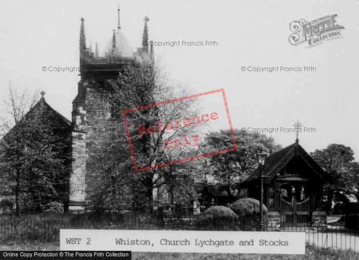 Photo of Whiston, Church And Lychgate c.1955