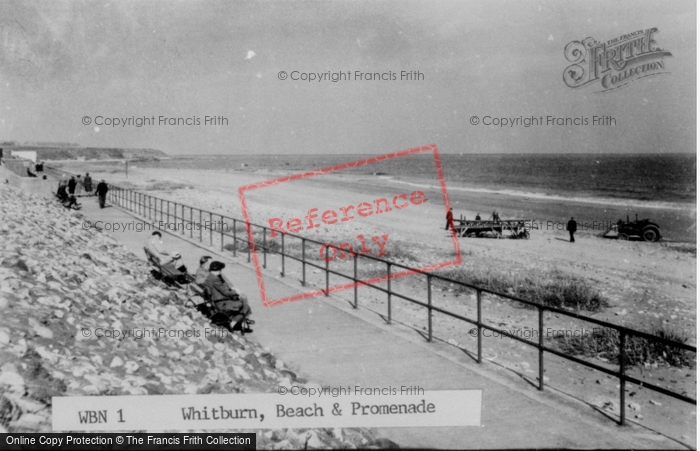 Photo of Whitburn, Beach And Promenade c.1955