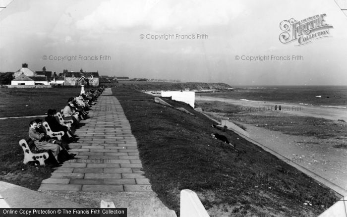 Photo of Whitburn, The Cliffs And Beach c.1955