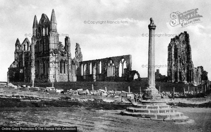 Photo of Whitby, Abbey And Cross 1901
