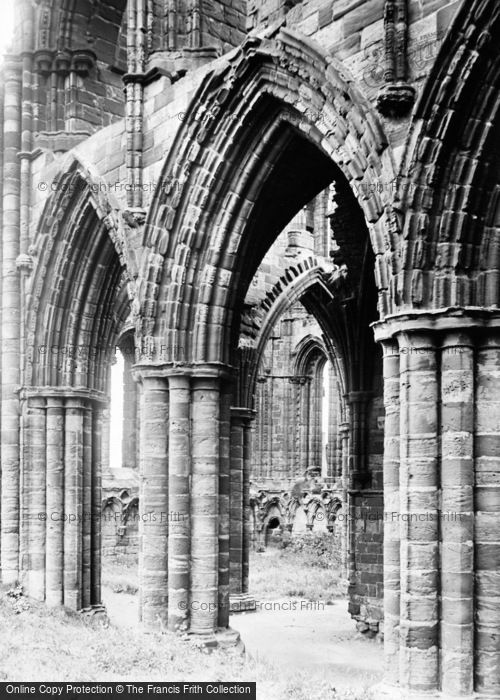 Photo of Whitby, Abbey Arches 1913