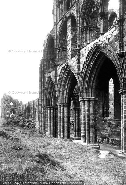 Photo of Whitby, Abbey Arches 1913