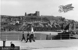 Abbey From Fish Quay c.1935, Whitby