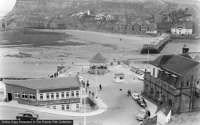 Photo of Whitby, Bandstand And Outer Harbour c.1963