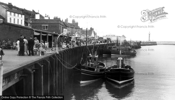 Photo of Whitby, Boats In Harbour c.1960