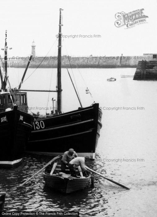 Photo of Whitby, Sailing From The Harbour c.1960