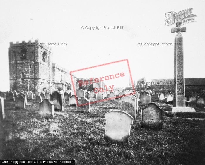 Photo of Whitby, St Mary's Church And Caedmon's Cross c.1930