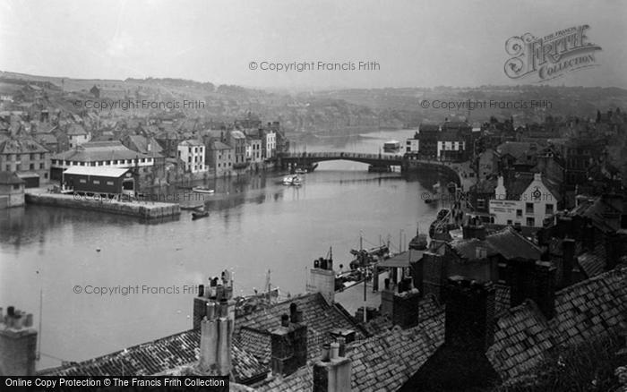 Photo of Whitby, The Esk River c.1950