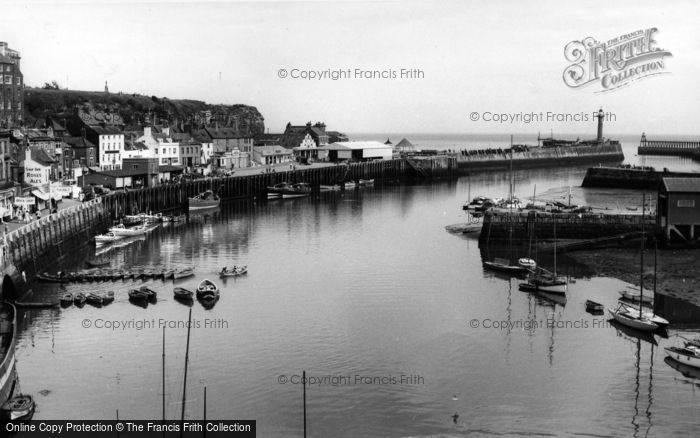Photo of Whitby, The Harbour c.1960