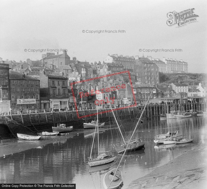 Photo of Whitby, The Harbour c.1963