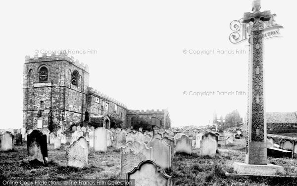 Photo of Whitby, The Parish Church Of St Mary And Caedmon's Cross 1913