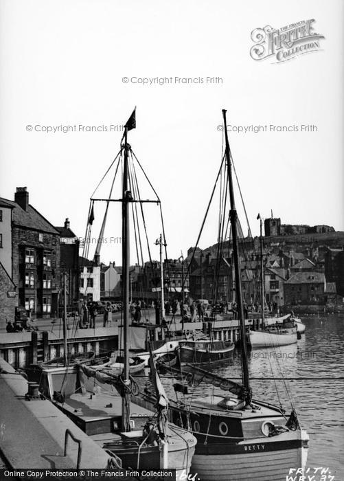 Photo of Whitby, The Quayside c.1950