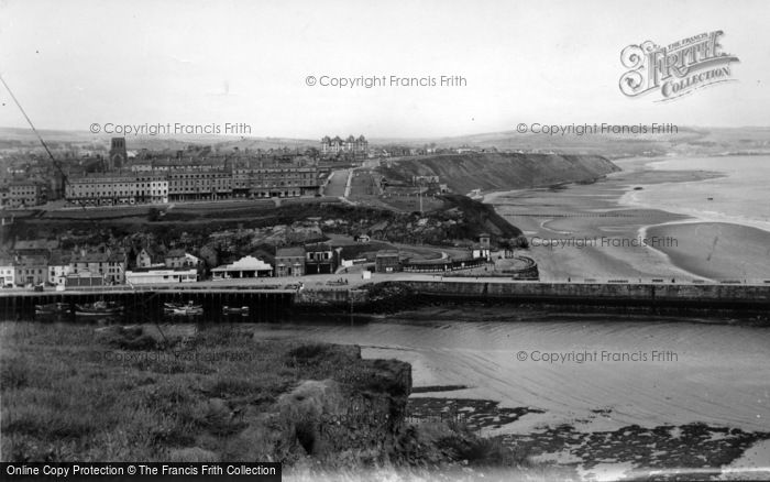 Photo of Whitby, The Sands, West Cliff c.1950