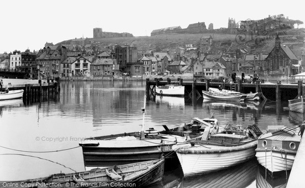 Photo of Whitby, the Upper Harbour c1950