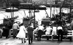Watching The Fishing Fleet c.1960, Whitby