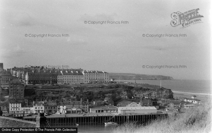 Photo of Whitby, West Cliff c.1963