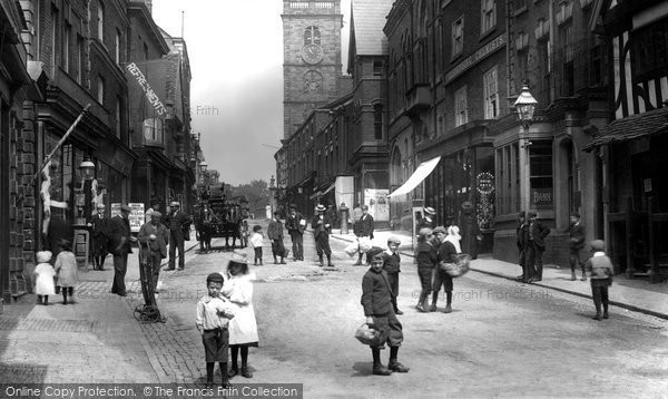 Photo of Whitchurch, a Busy High Street 1901