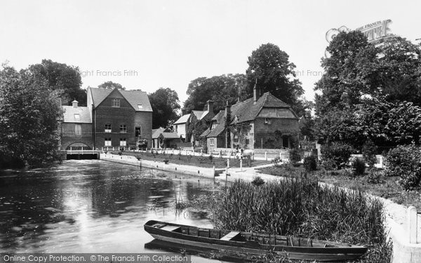 Photo of Whitchurch, Mill and Cottages 1899