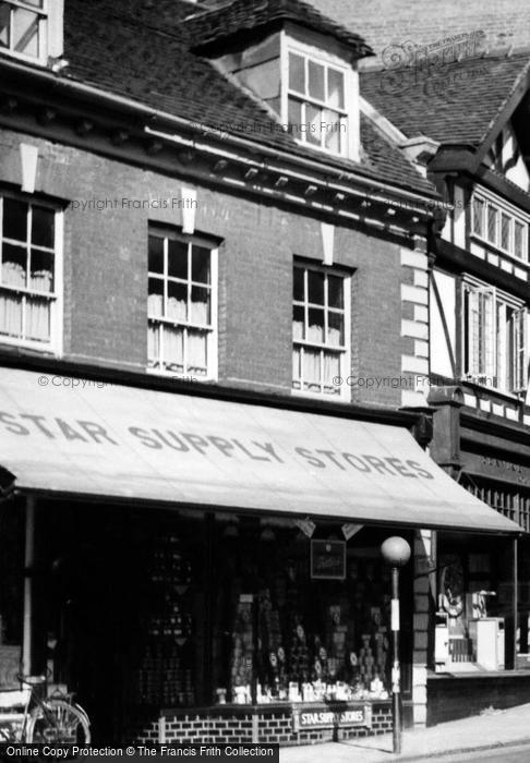 Photo of Whitchurch, The Star Supply Stores, High Street c.1955
