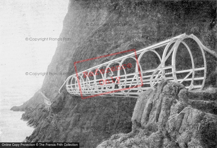 Photo of Whitehead, Tubular Bridge, The Gobbins, Islandmagee 1900