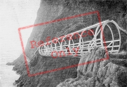 Tubular Bridge, The Gobbins, Islandmagee 1900, Whitehead