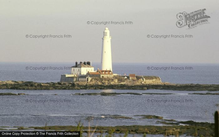 Photo of Whitley Bay, Lighthouse On St Mary's Island 1986