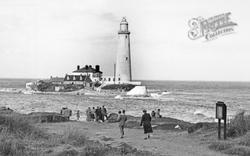 St Mary's Island And Lighthouse c.1955, Whitley Bay