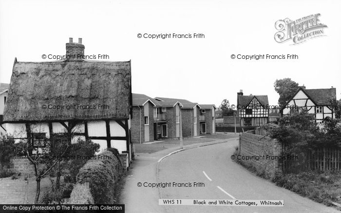 Photo of Whitnash, Black And White Cottages c.1960