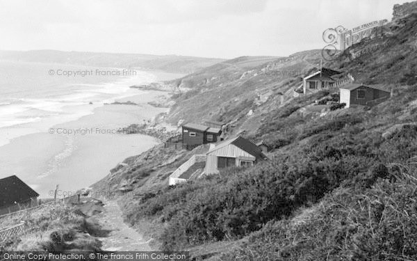 Photo of Whitsand Bay, Path down to the Beach c1955