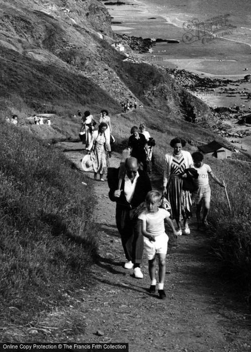 Photo of Whitsand Bay, Path From The Beach c.1955