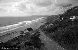 The Cliff Path And Beach c.1955, Whitsand Bay