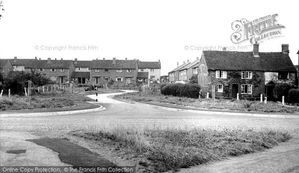Photo of Whittington, The Crescent From The Green c.1955